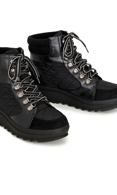 Piper Black Wide Fit Winter Boot 7