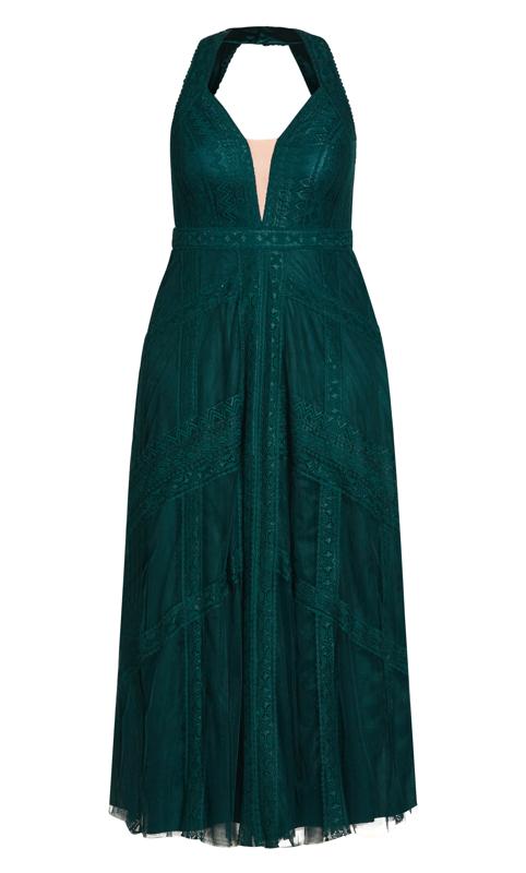 Divine Whimsy Emerald Maxi Dress 4