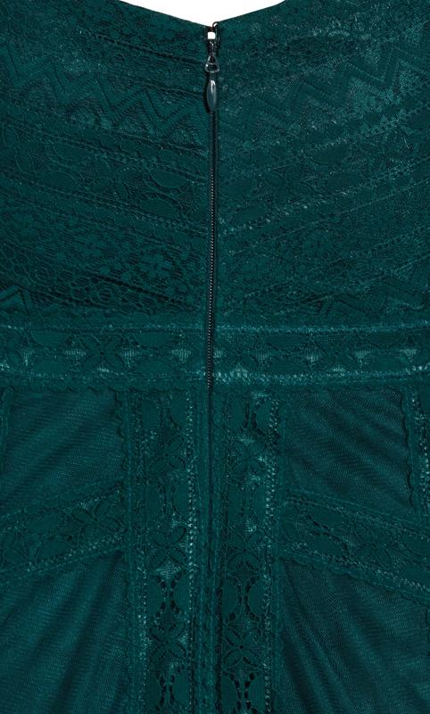 Divine Whimsy Emerald Maxi Dress 6