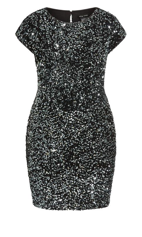 Sequin Party Black Mini Dress 5