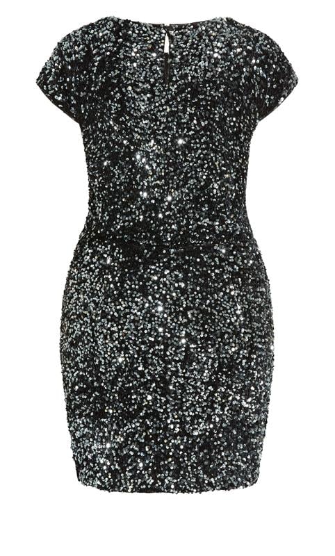 Sequin Party Black Mini Dress 6