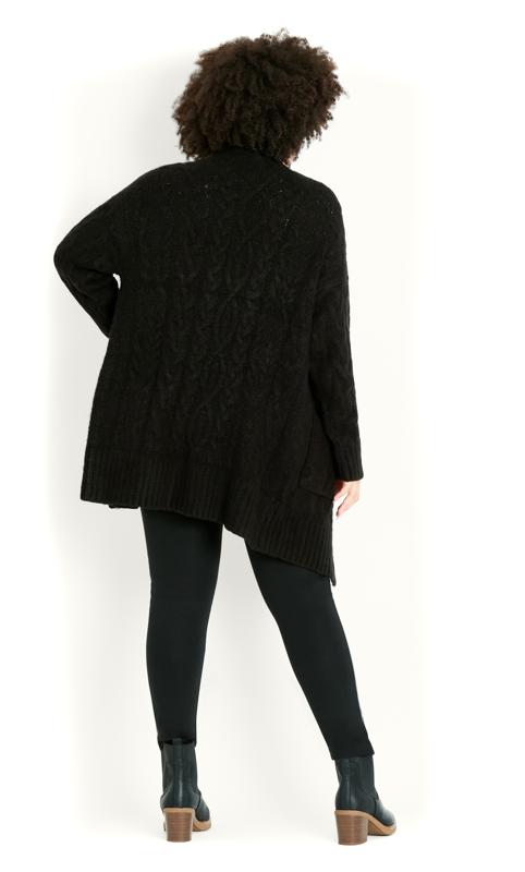Cable Knit Black Cardigan 7