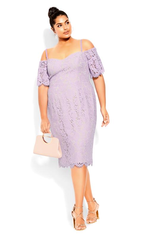 Lace Whisper Lilac Dress 2