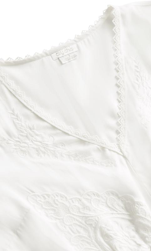 Evans Ivory Lust Embroidered Top 8