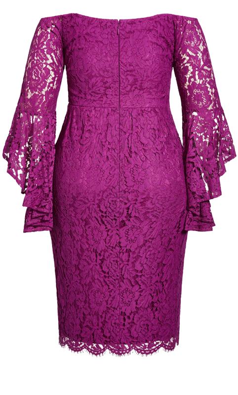 Lace Amour Magenta Dress 4