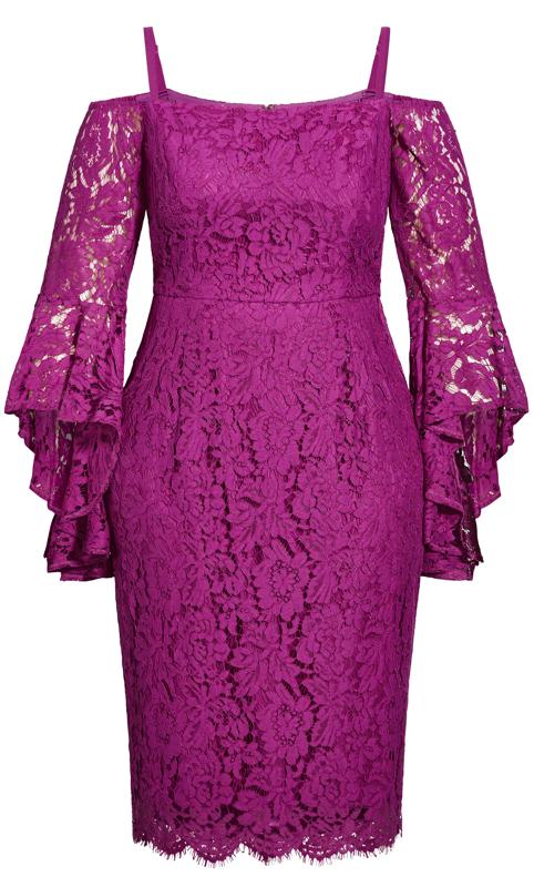 Lace Amour Magenta Dress 5