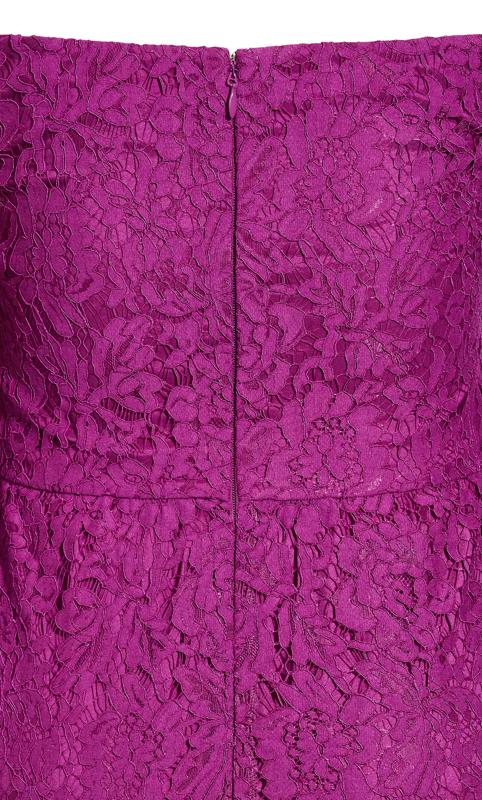 Lace Amour Magenta Dress 7