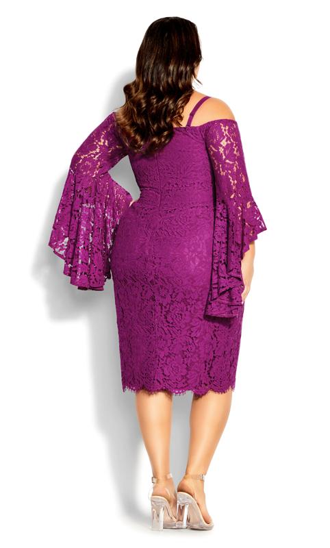 Lace Amour Magenta Dress 9