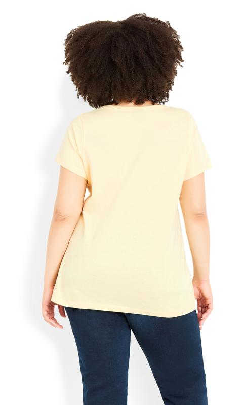 Gathered V Neck Yellow Cotton Top 3