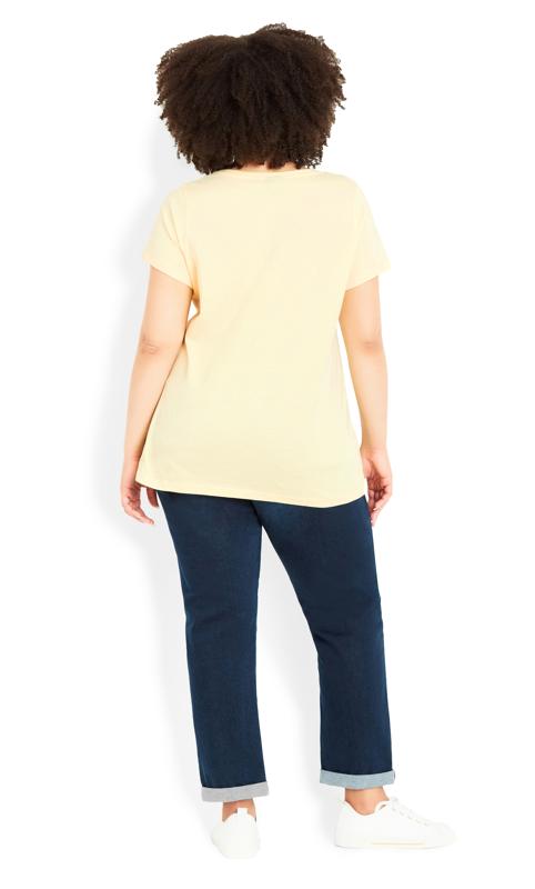Gathered V Neck Yellow Cotton Top 4
