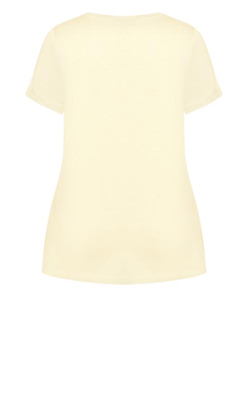 Gathered V Neck Yellow Cotton Top 6
