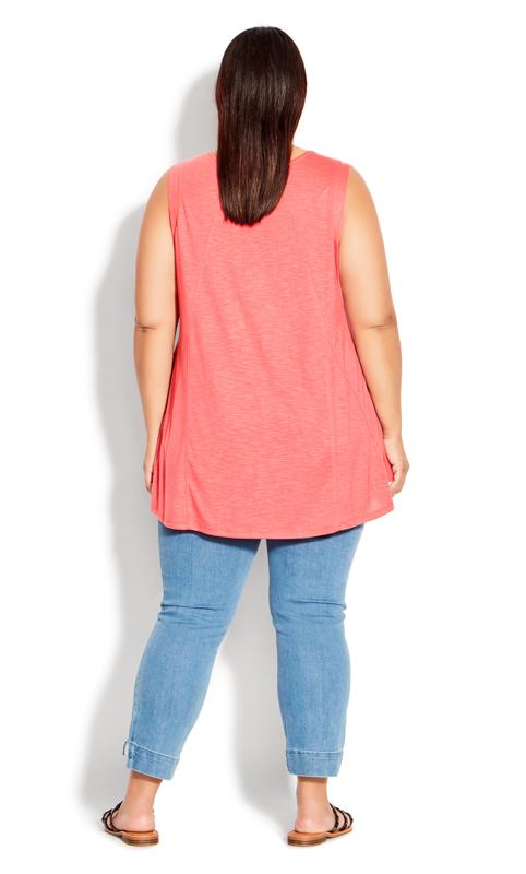 Coral Fit N Flare Tank 5