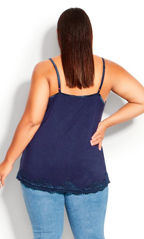Lace Cami Navy Top 3