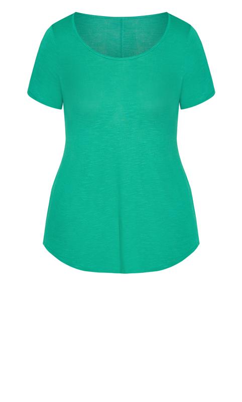 Evans Green Short Sleeve T-Shirt | Evans 5