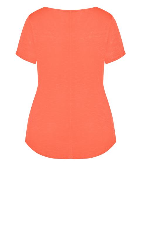 Evans Orange Short Sleeve T-Shirt | Evans 7