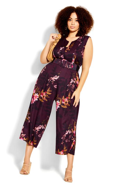 Heading To Paradise Blue Floral Jumpsuit FINAL SALE – Pink Lily