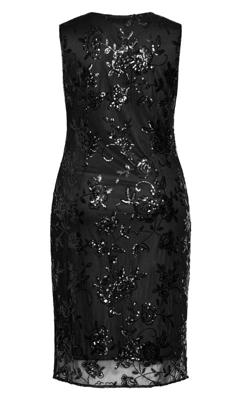 Evans Black Lucia Beaded Dress 5