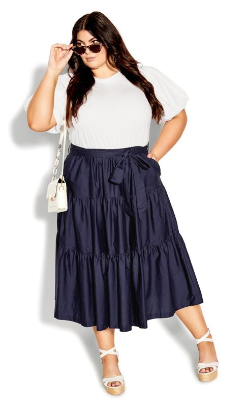 Evans Navy Maya Dress 1