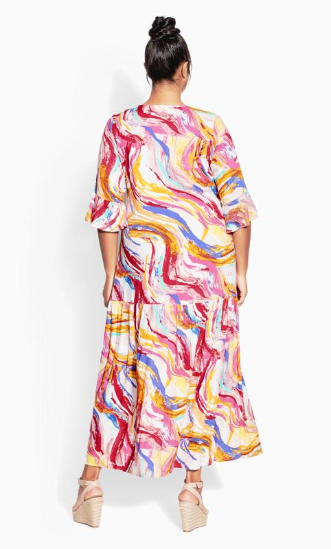 Valerie Pink Print Day Dress 3