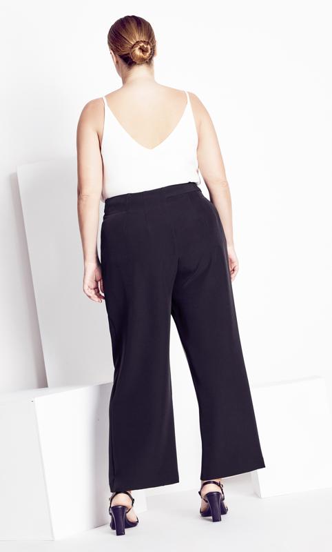 Ava Black Ivory Colour Block Trouser 3