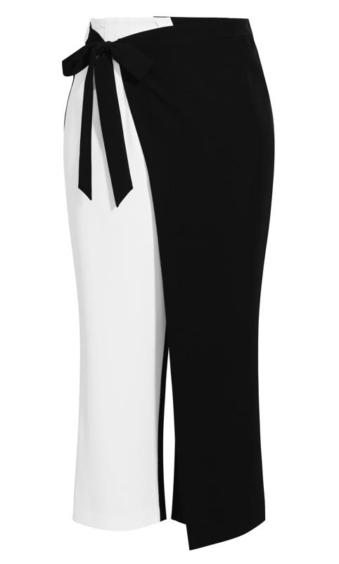 Ava Black Ivory Colour Block Trouser 4