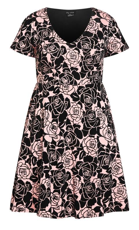 Posie Texture Dusty Rose Mini Dress 4