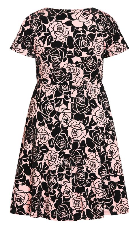 Posie Texture Dusty Rose Mini Dress 5