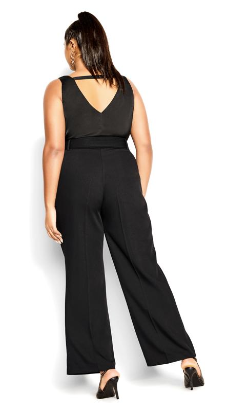 City Chic Black High Waisted Trousers 3