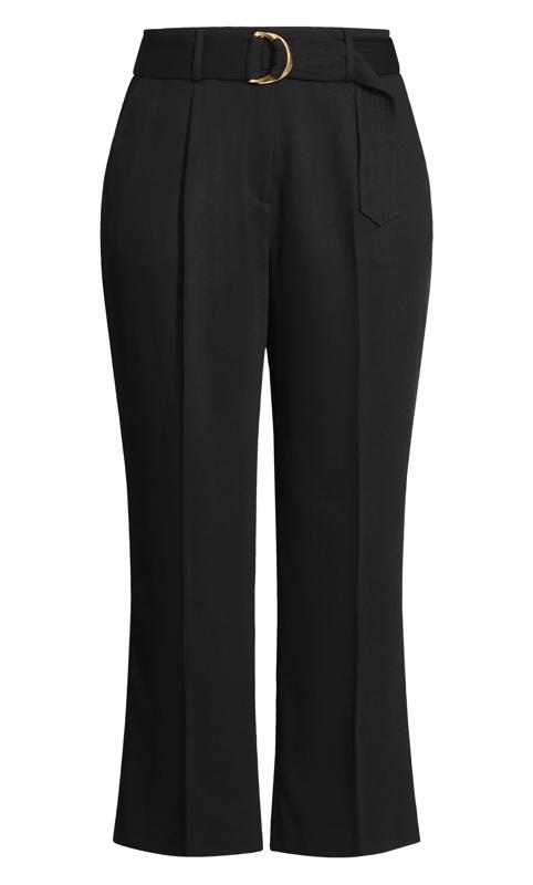 City Chic Black High Waisted Trousers 4