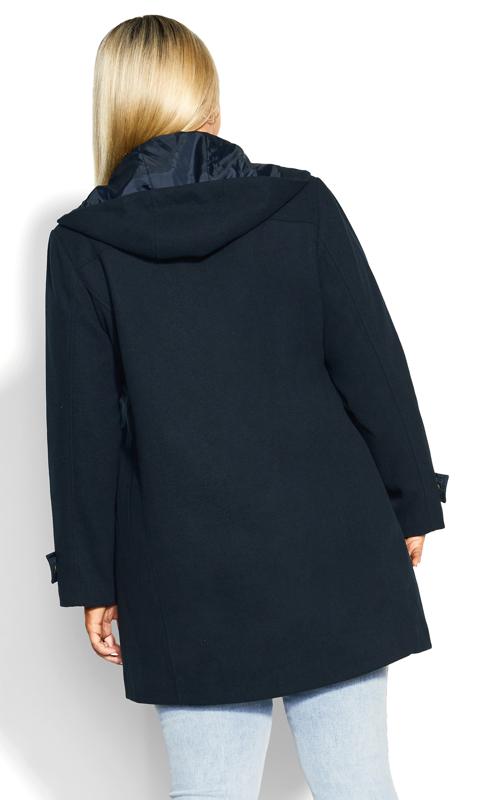 Voyager Faux Wool Navy Coat 12