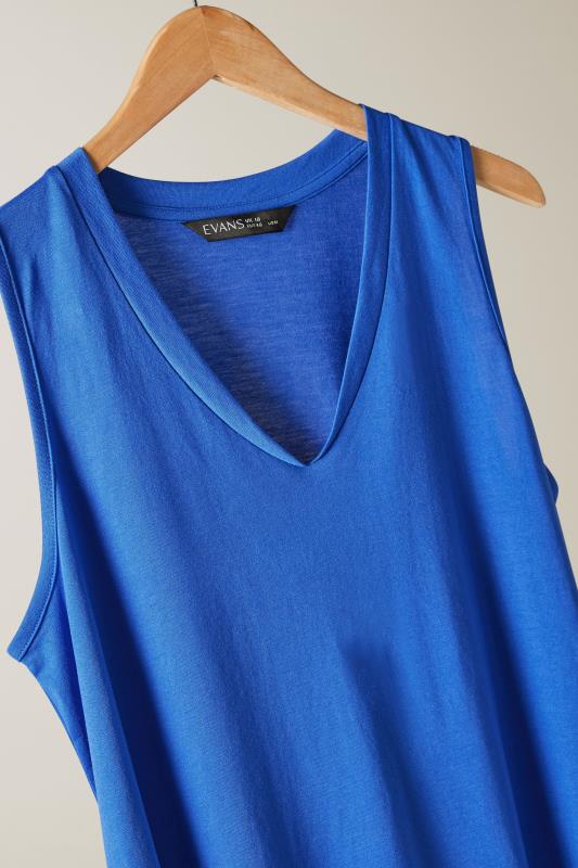 EVANS Plus Size Cobalt Blue Modal Rich Vest Top | Evans 8
