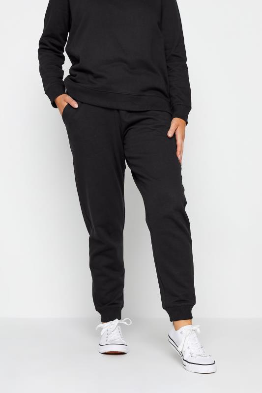Women's  M&Co Black Essential Soft Touch Lounge Joggers