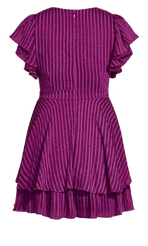 Evans Purple Wrap Mini Playsuit 5