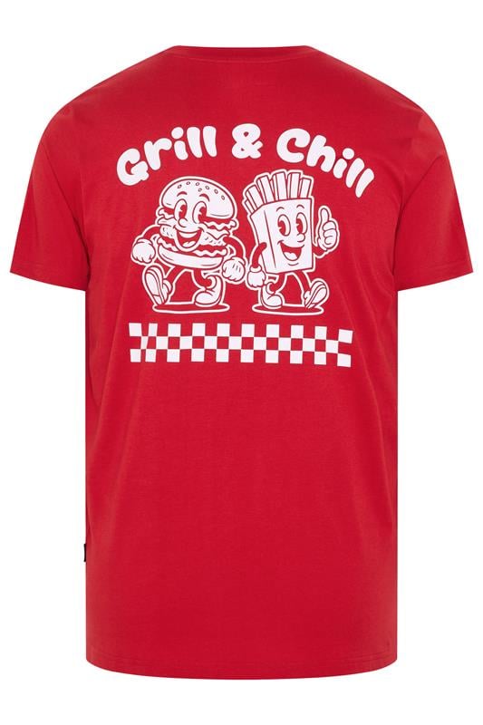 BadRhino Big & Tall Red 'Grill & Chill' T-Shirt | BadRhino 7