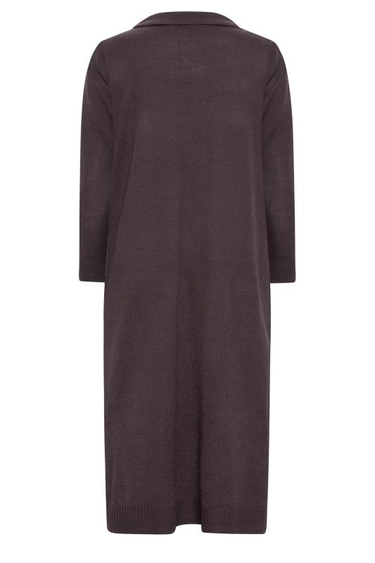 YOURS Curve Purple Fine Knit Midi Jumper Dress 7