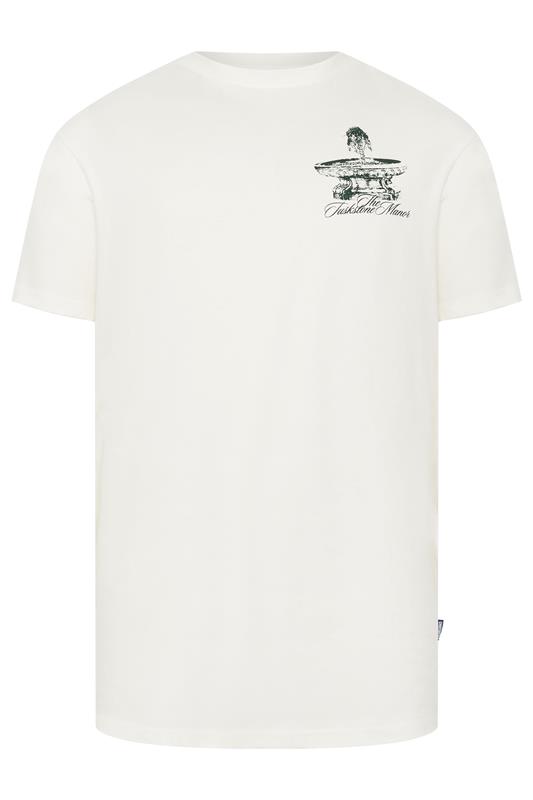 BadRhino Big & Tall White Extra Long 'The Tuskstone Manor' Graphic T-Shirt | BadRhino 6