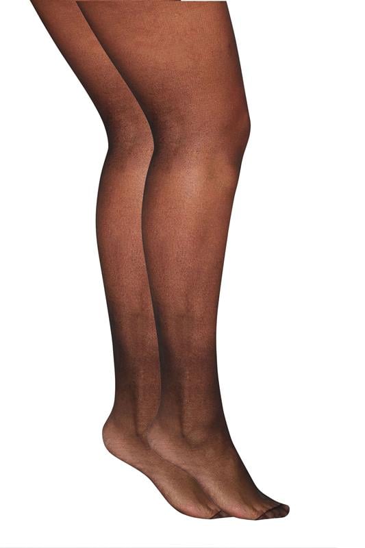 Plus Size Tights Yours 3 PACK Black 20 Denier Ladder Resist Tights