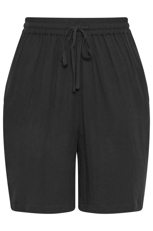 LTS Tall Womens Black Textured Shorts | Long Tall Sally 5