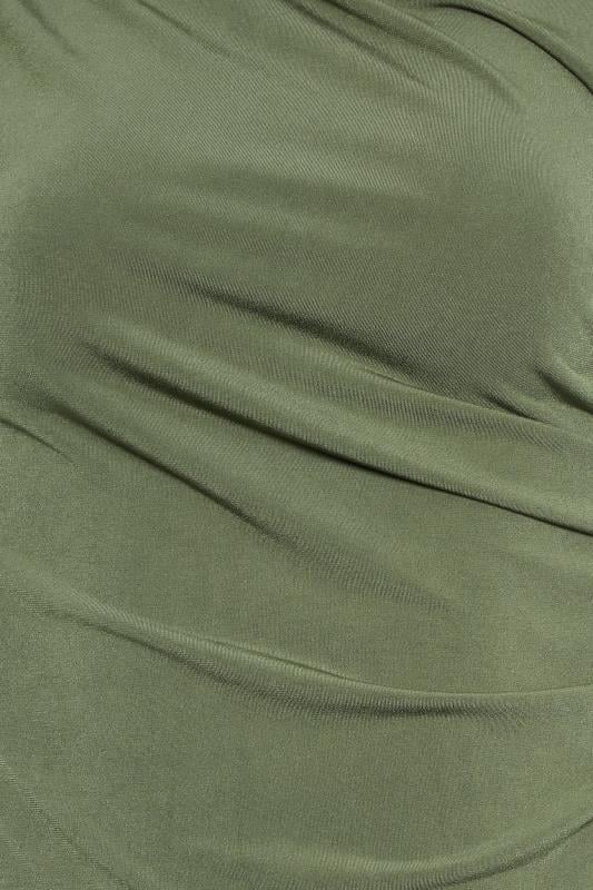 LTS Tall Women's Khaki Green Draped Top | Long Tall Sally  5