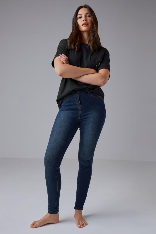 LTS Tall Women's Indigo Blue Skinny Stretch AVA Jeans | Long Tall Sally 1