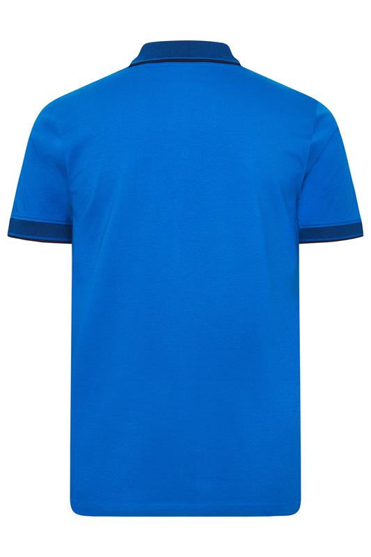 BadRhino Big & Tall Blue Chambray Pocket Polo Shirt | BadRhino 6