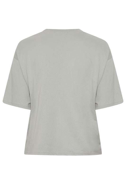LIMITED COLLECTION Plus Size Grey Bow Beaded Top 7