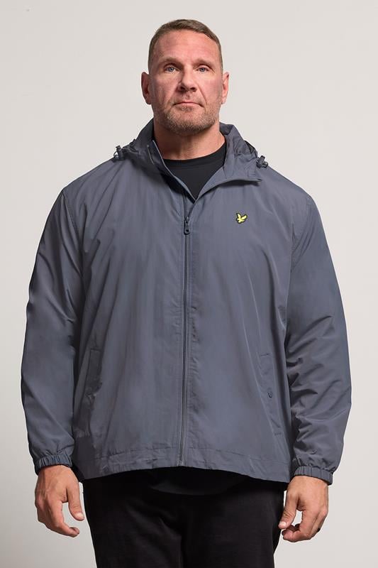  LYLE & SCOTT Big & Tall Grey Hooded Jacket