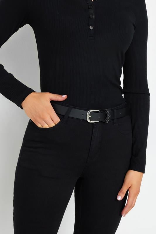 LTS Black Twist Rope Micro Belt | Long Tall Sally 1