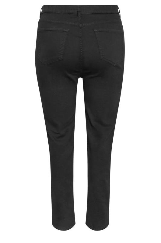YOURS Plus Size Black Straight Leg RUBY Jeans | Yours 7