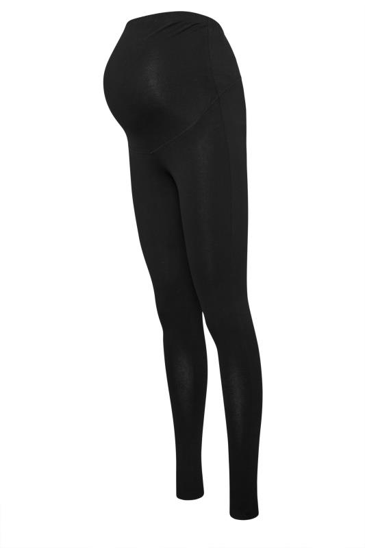 LTS Tall Black Maternity Premium Cotton Leggings | Long Tall Sally 5