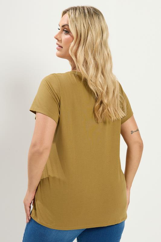 YOURSET 3 PACK Plus Size Green & Purple Core T-Shirts | Yours Clothing 6
