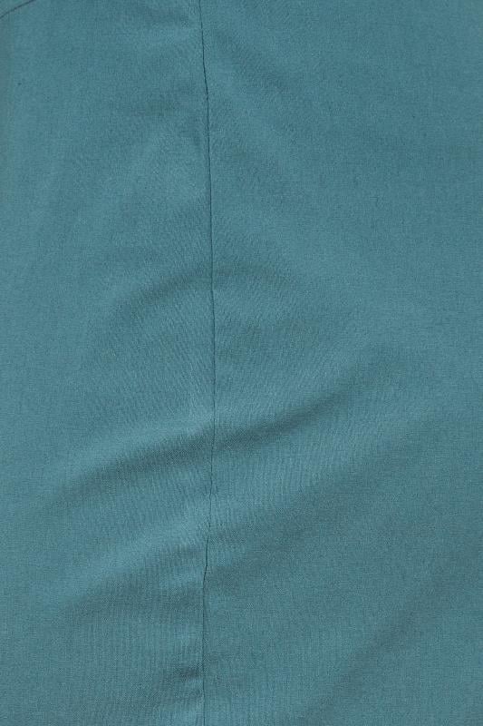 M&Co Denim Blue Stretch Bengaline Trousers | M&Co 4