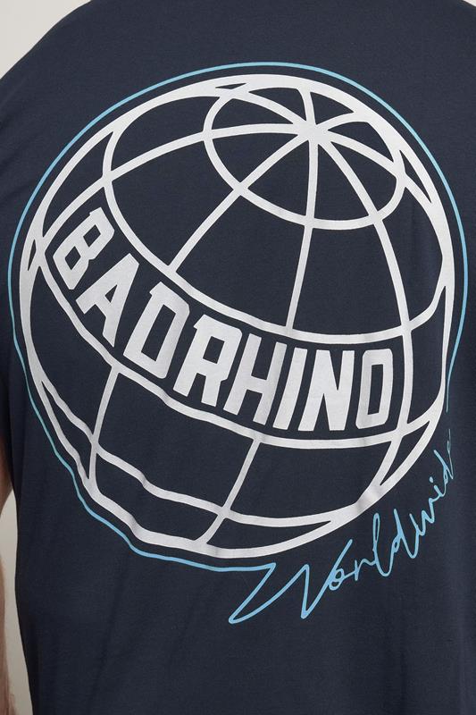 BadRhino Big & Tall 3 PACK Black & Navy Blue Worldwide Graphic T-Shirts | BadRhino 6