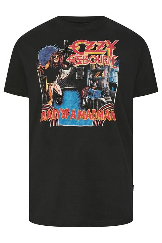 BadRhino Big & Tall Black Extra Long Ozzy Osbourne Graphic T-Shirt | BadRhino 5